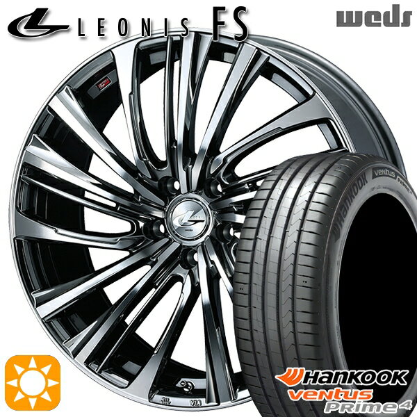【取付対象】215/50R17 95W XL ハンコック veNtus PRime4 K135 Weds レオニス FS BMCMC (ブラックメタルコート/ミラーカット) 17インチ 7.0J 5H114.3 サマータイヤホイールセット