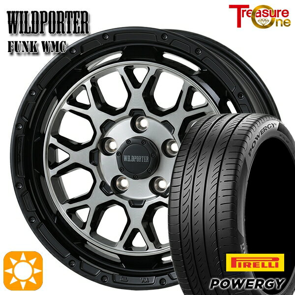 【取付対象】215/60R16 95H ピレリ パワジー トレジャーワン ワイルドポーター ファンク WMC BP/BC 16インチ 7.0J 5H114.3 サマータイヤホイールセット