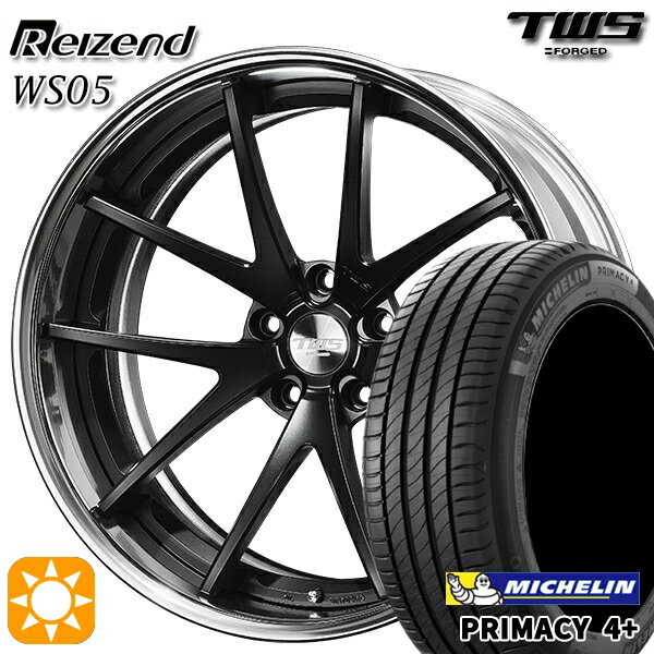 【取付対象】BMW X1 F48 225/45R19 96W XL ミシュラン プライマシー4プラス TWS Reizend WS05 フラットブラック 19インチ 8.0J 5H112 サマータイヤホイールセット
