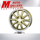 【送料無料/組込バランス無料】155/65R14 14インチフェニーチェ RX1 14インチ 4.5J INSET45 4穴 PCD100 ゴールド/リムポリッシュグッドイヤー GT-Eco Stage アルミホイールセット4本1台分ムーヴカスタム/ワゴンR/フレアワゴン/EKワゴン/デイズルークス等