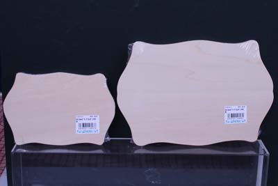 12mmプラーク（エレガントB）大★シンプルなウッドお手ごろ価格のトールペイント用白木のウッド素材！