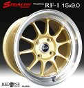 ■ New STEALTH Racing RF-1 ■前後幅広 15X9.0J 待望のPCD114.3 4本セット走り屋/チューニングカー専用モデル