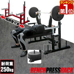 【楽天1位】ベンチプレス セット セーフティ ベンチプレスラック 台 簡単 高さ調整 <strong>トレーニング</strong>器具 <strong>トレーニング</strong> ベンチ <strong>プレートラック</strong> バーベル スクワット ダンベル ダンベル<strong>トレーニング</strong> パワーリフティング スポーツジム 高さ調整 1年保証 ★[送料無料]