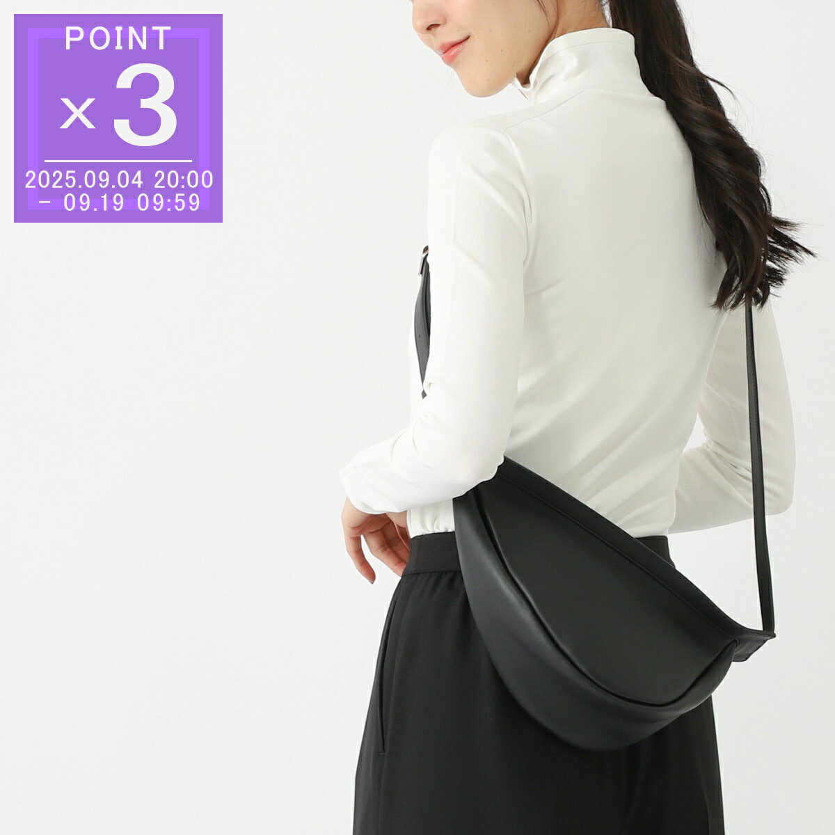 ザ ロウ THE ROW ショルダーバッグ クロスボディバッグ ブラック レディース w1197 l52 blpl SLOUCHY BANANA SMALL【返品送料無料】[2025AW]