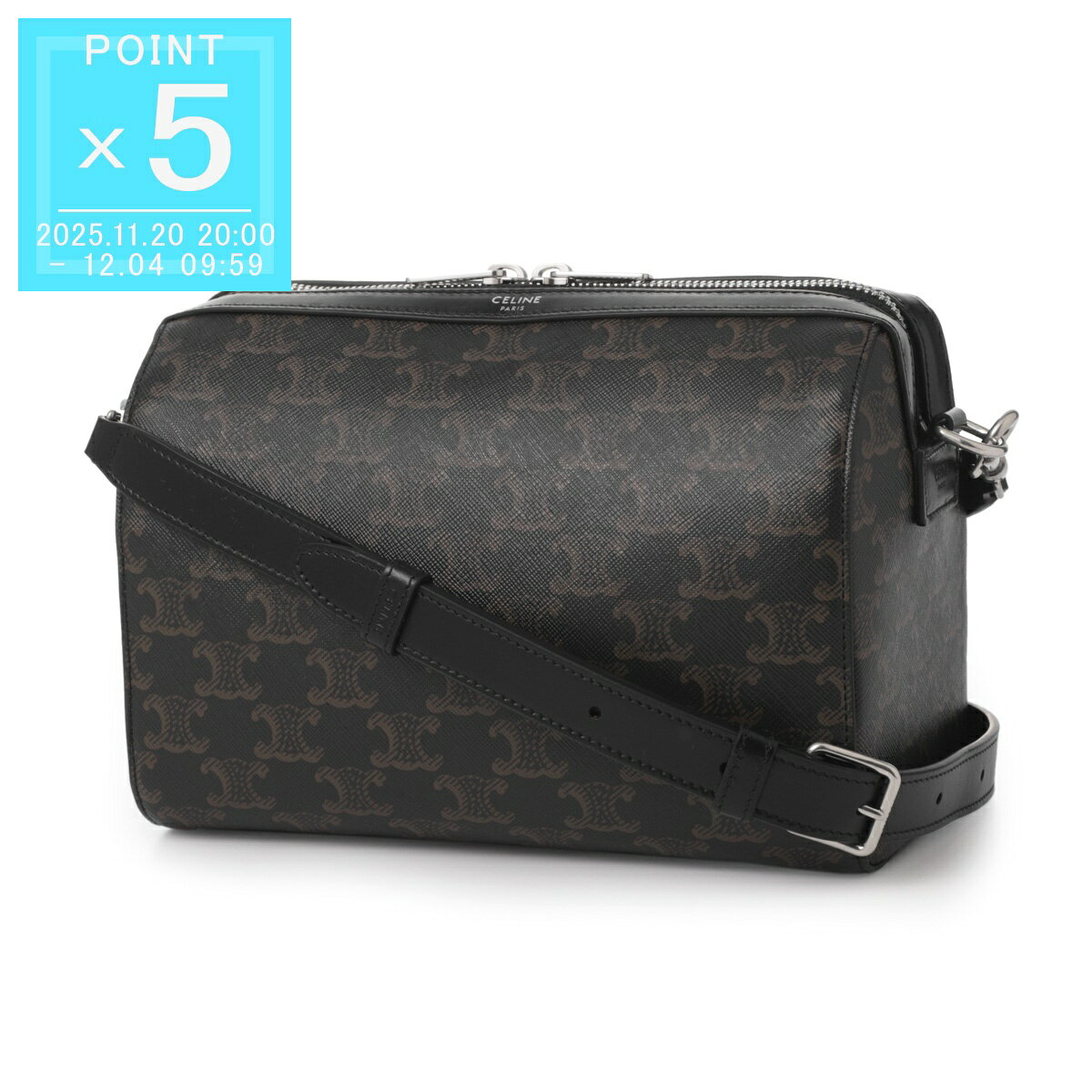 【アウトレット】セリーヌ CELINE ミニボストンバッグ ブラック メンズ 12050 2fqm 38si MINI BOSTON【返品送料無料】[2025SS][outnew]