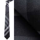 バーバリー BURBERRY ネクタイ【剣先幅:7cm】 グレー メンズ スーツ 父の日 ギフト タイピン 仕事 3772332 dark charcoal【あす楽対応_関東】【ラッピング無料】【返品送料無料】【170614】