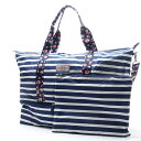 キャスキッドソン Cath Kidston トートバッグ(2WAY仕様) Foldway Breton Stripe Navy ブルー系 670258 レディース【あす楽対応_関東】【ラッピング無料】【返品送料無料】