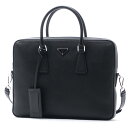プラダ PRADA ブリーフケース 2WAY ブラック メン...