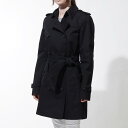 バーバリー BURBERRY トレンチコート ブラック レディース ブラック チェック コート 英国 3900459 black KENSINGTON ケンジントン【ラッピング無料】【返品送料無料】【170613】【あす楽対応_関東】