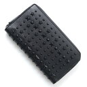 ジミーチュウ JIMMY CHOO ラウンドファスナー 長財布 小銭入れ付き ブラック メンズ 財布 ウォレット レザー ギフト プレゼント スタッズ カーナビ— carnaby lxa black CARNABY LXA【ラッピング無料】【返品送料無料】【170614】【あす楽対応_関東】