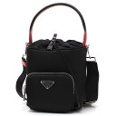 プラダ PRADA ショルダーバッグ 2WAY バケットバッグ ブラック レディース ギフト プレゼント ナイロン 1be026 2cki f0d9a TESSUTO POCKET【返品送料無料】【ラッピング無料】