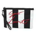 サンローラン SAINT LAURENT ポーチ ブラック ...