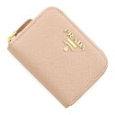 プラダ PRADA コインケース ベージュ レディース 1mm268 qwa f0236 SAFFIANO METAL【あす楽対応_関東】【返品送料無料】【ラッピング無料】