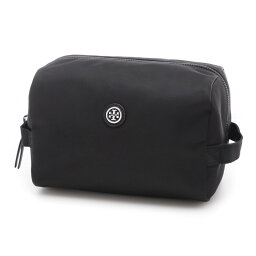 <strong>トリーバーチ</strong> TORY BURCH <strong>ポーチ</strong> ブラック 84999 001 VIRGINIA LARGE COSMETIC CASE【返品送料無料】[2023AW]