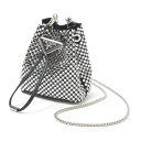 プラダ PRADA ミニショルダーバッグ ポーチ シルバー レディース 1nr016 2awl f0t7o【返品送料無料】【ラッピング無料】