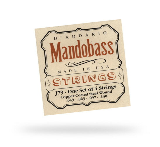 ◆ダダリオD'Addario マンドベース弦 1セット Mandobass Copper Coated Steel（J79）