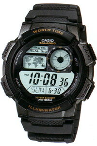 【送料無料】カシオ スポーツウォッチ (AE10P-6004) 10気圧防水 10年電池 ランニング 腕時計 CASIO 日本未発売モデル　　7月末までポイント10倍！