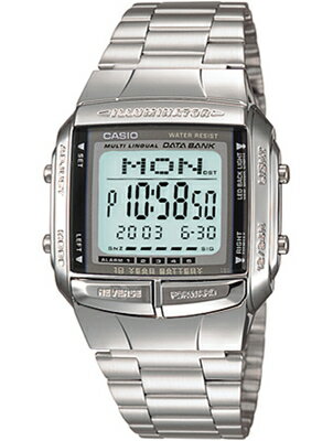 【送料無料】カシオ スポーツウォッチ データバンク メンズ デジタル 腕時計 シルバー 銀（DB14...:mdcgift:10006437