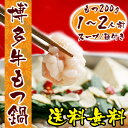 42011 『博多牛もつ鍋セット 1〜2人前(国産牛もつ200g/スープ500g/ちゃんぽん麺1玉)』 本品2セット同梱でおまけ モツ鍋 ホルモン鍋 小腸【楽ギフ_のし】【楽ギフ_のし宛書】【楽ギフ_ 送料無料】【smtb-KD】