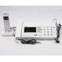 【中古】SHARPUX-320CL-W【J-DECT1.9GHzでクリア音質/FAX付家庭用電話機/文字サイズも大きく見やすさ◎】