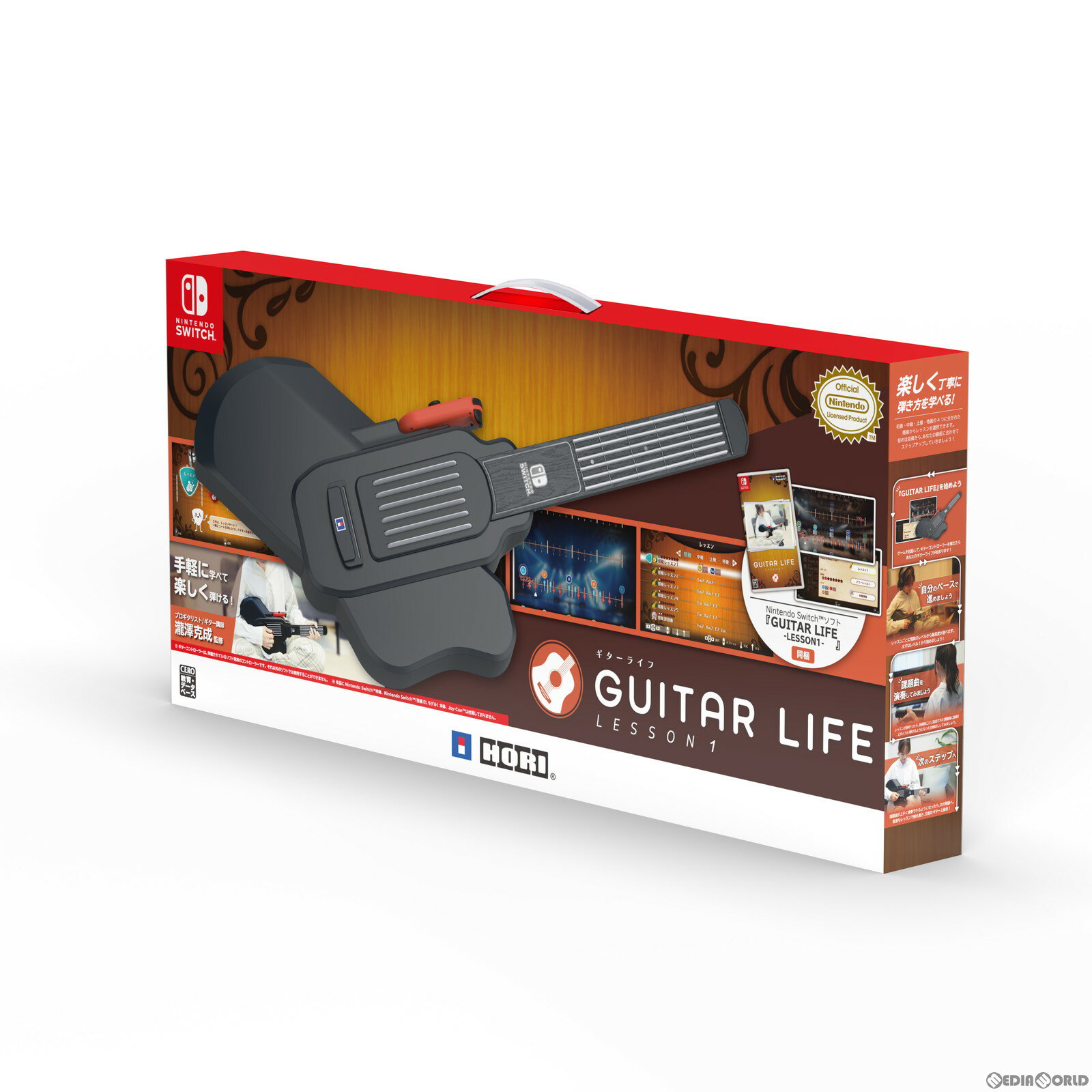 【新品】【お取り寄せ】[Switch]GUITAR LIFE Lesson1 for Nintendo Switch(<strong>ギターライフ</strong> レッスン1 フォー ニンテンドースイッチ) 専用ギターコントローラー同梱(20240425)