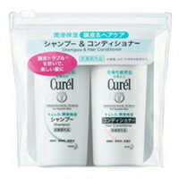 【花王】キュレル　薬用シャンプー＆コンディショナー　ミニセット　（90ml)※お取り寄せ【KM】