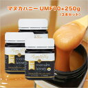 1/28(火)1:59迄 ポイント5倍 プレミアム マヌカハニー UMF 10+ 250g ×3本セット ニュージーランド産 蜂蜜 UMF協会認定 分析証明書付 無添加 非加熱 天然生はちみつ honey 【送料無料】定期割引特典付き
