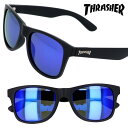 THRASHER thrasher スラッシャー gloria1025-bk-bl サングラス ブラック 黒 おしゃれ お洒落 ストリート スケートボード UVカット 紫外線対策 ミラーレンズ