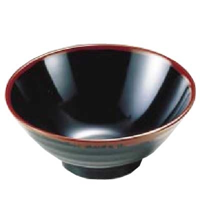 【業務用】【メラミン「長次郎窯」　そば丼[小]　AN-64W】