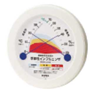 季節性インフルエンザ感染防止目安温湿度計 TM-2582 【業務用】
