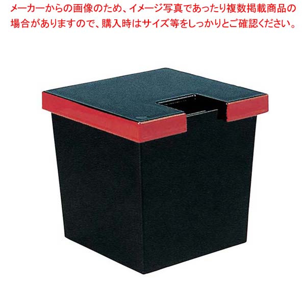 ガリ入れ 角 黒渕朱(トング別)ABS樹脂【 業務用トング人気トンぐつかむ道具tonngu挟む道具使...:meicho:16240144