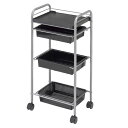 【まとめ買い10個セット品】 セットワゴン H-70 ブラック 【メーカー直送/代金引換決済不可】【店舗什器 パネル 壁面 ワゴン 店舗備品】