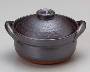 【まとめ買い10個セット品】和食器 ス409-048 鉄釉炊鍋【キャンセル/返品不可】