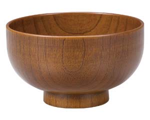 【まとめ買い10個セット品】 エ690-298 [TA]3.8寸木目汁椀 内外ケヤキ[洗]【キャンセル/返品不可】