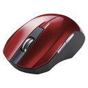 【まとめ買い10個セット品】静音ワイヤレスブルーLEDマウス MA-WBL33R レッド 1個 サンワサプライ【開業プロ】