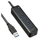 磁石付USB3.0 4ポートハブ USB-3H405BK 1個 サンワサプライ【開業プロ】