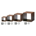 木製ディスプレーボックス25cm角ブラウン木製ディスプレーボックス25cm角ブラウン