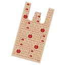 アップル レジ袋 24×14×45cm 100枚【 ラッピング用品 包装 ラッピング袋 レジ袋 ポリ袋 カラー 消耗品 かわいい 業務用 】
