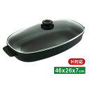 バイオタン IH対応グラタン・魚料理用鍋ガラス蓋付内寸46×26×7cm深さ5.7cm 17841【開業プロ】