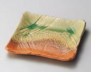 【まとめ買い10個セット品】和食器 ト180-026 伊賀緑釉正角皿(手造り) 【キャンセル/返品不可】【開業プロ】