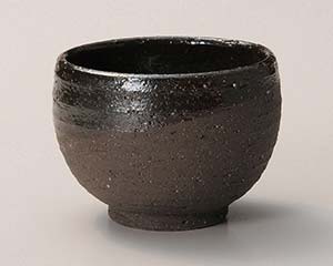 【まとめ買い10個セット品】和食器 テ389-118 黒土一服碗【キャンセル/返品不可】【メイチョー】