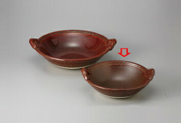 和食器 あめ釉(耐熱) 手付鍋(小) 37M443-15 まごころ第37集 【キャンセル/返品不可】【メイチョー】