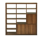 セパルテック 木製アクセントラック 格子デザイン ダークブラウン 【厨房館】