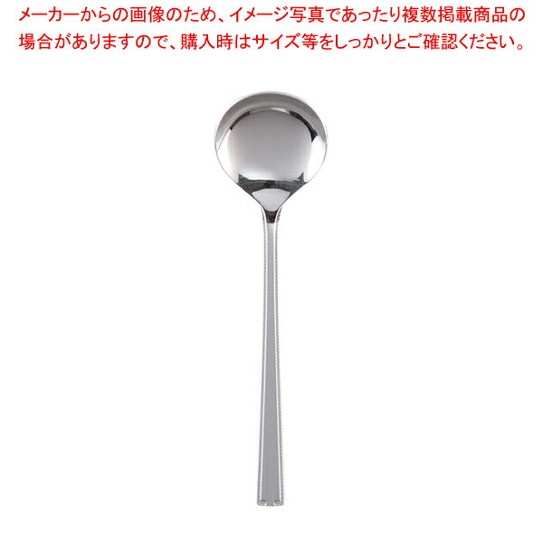【まとめ買い10個セット品】No.11600 18-10ロマンス デザートスープスプーン【厨房館】