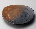 【まとめ買い10個セット品】和食器 タ173-076 黒備前9.0三角皿 【キャンセル/返品不可】【厨房館】