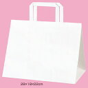 【まとめ買い10個セット品】 平ひもタイプ 白無地 28×18×22 50枚【店舗什器 小物 ディスプレー ギフト ラッピング 包装紙 袋 消耗品 店舗備品】【厨房館】