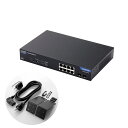 【送料無料】ELECOM/エレコム レイヤー2 PoE WebスマートギガスイッチEHB-SG2B08-PL