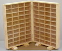【在庫有り/国産品/送料無料/ポイント5倍】【純粋天然木】【完成品】 当店だけの完全オリジナル品◆ 80台も入る♪ 天然木 ミニカーラック (高品質アクリル板使用バージョン)◆ 木工職人の手作り 安心商品