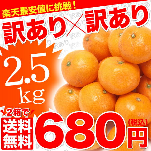 【2箱以上で送料無料】農家直送★訳あり×訳あり有田みかん（蜜柑）2.5kg　自宅用に最適な有田みかん（複数購入特典付）（北海道・沖縄・一部離島は送料+500円）1箱のみ購入される場合は、送料をプラス修正させて頂きます紀州和歌山訳あり有田みかん（蜜柑）農家直送だから出来る有田みかんの激安セール★発送コスト削減でさらに安い！