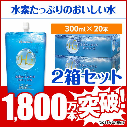 【送料無料】メロディアン公式　水素水　楽天ランキング第1位獲得！　1800万本突破！　水素たっぷりのおいしい水　水素　（300ml×40本）【RCP】【20P03Sep16】